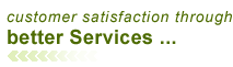 Customer Satisfaction through better Services...